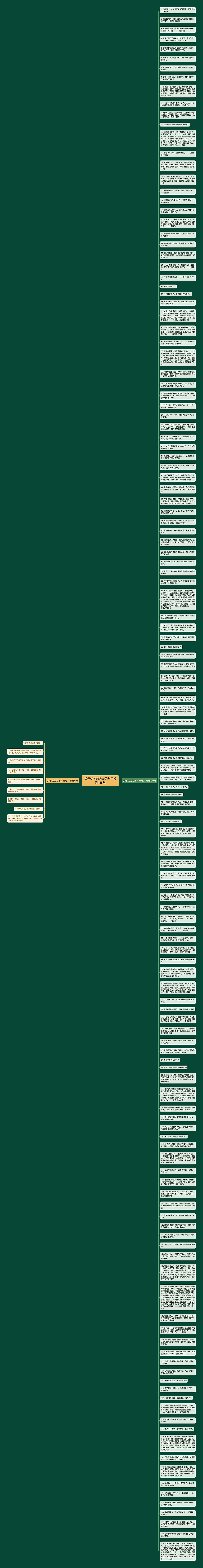 关于优美的教育的句子精选148句思维导图