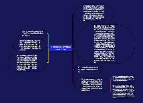 关于托福阅读词汇准备的一些误区分析