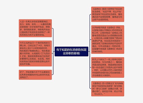 有于知足的生活感悟(知足这首歌的意境)