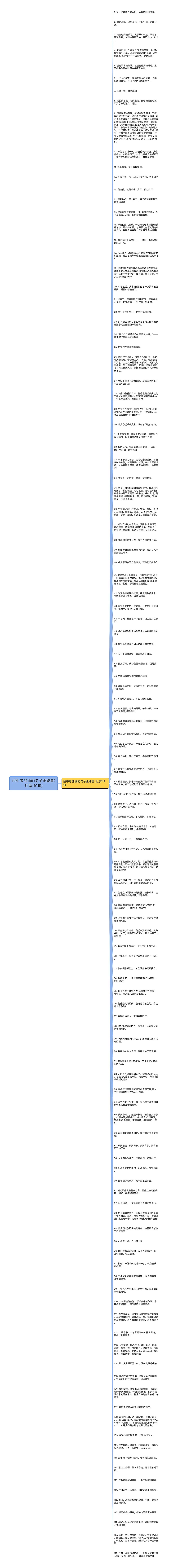 给中考加油的句子正能量(汇总119句)思维导图