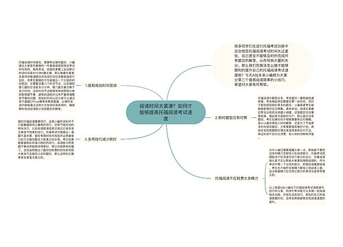 阅读时间太紧凑？如何才能够提高托福阅读考试速度