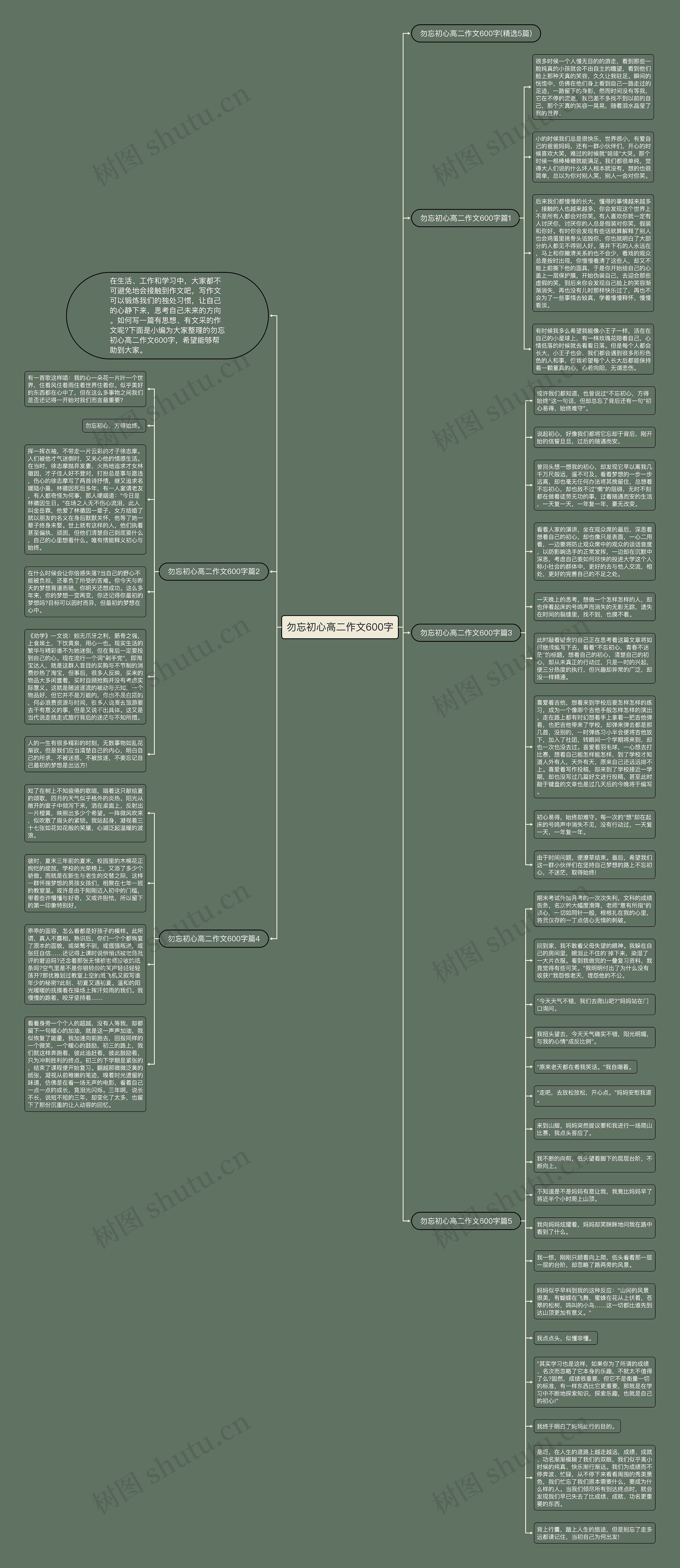 勿忘初心高二作文600字思维导图高清图 勿忘初心高二作文600字思维导图