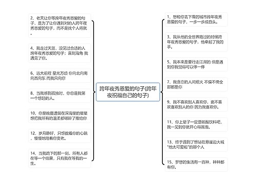 跨年夜秀恩爱的句子(跨年夜祝福自己的句子)