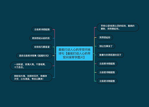 最能打动人心的早安问候诗句【最能打动人心的早安问候带字图片】