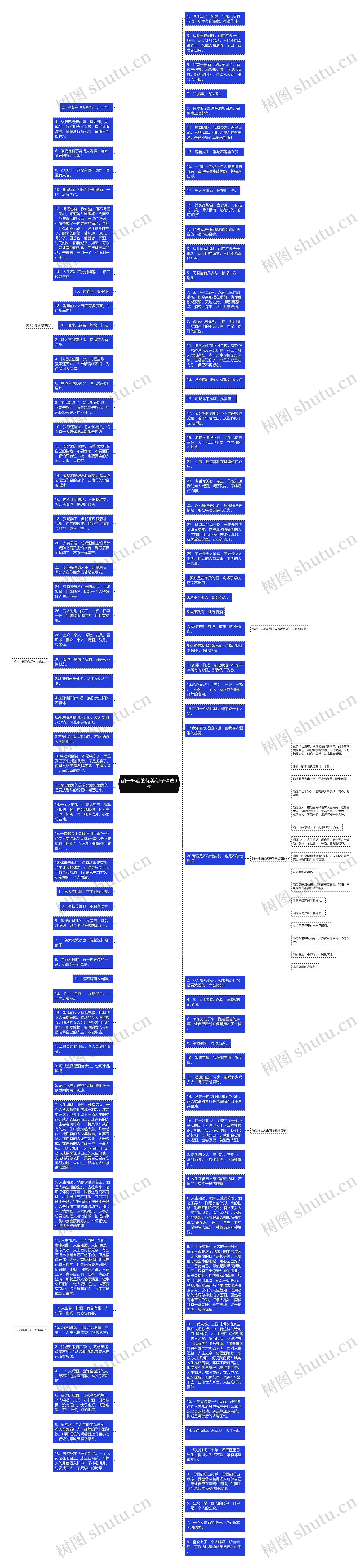 酌一杯酒的优美句子精选9句思维导图高清图 酌一杯酒的优美句子精选9句思维导图