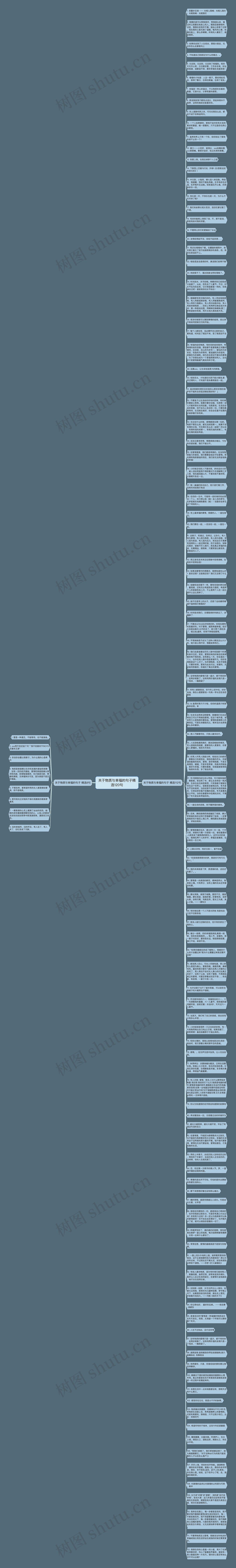 关于物质与幸福的句子精选120句思维导图