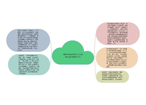 情感方面经典语句【比较有内涵的感情句子】