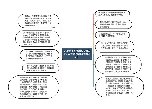 关于孩子不孝顺的心情说说【讽刺不孝顺父母的语句】