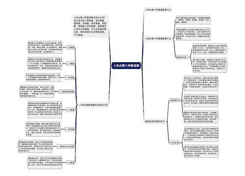 人体必需八种氨基酸思维导图