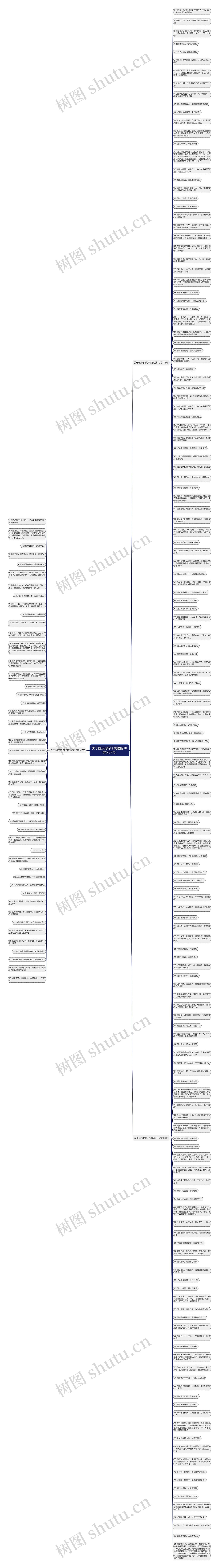 关于国庆的句子简短的10字(202句)思维导图