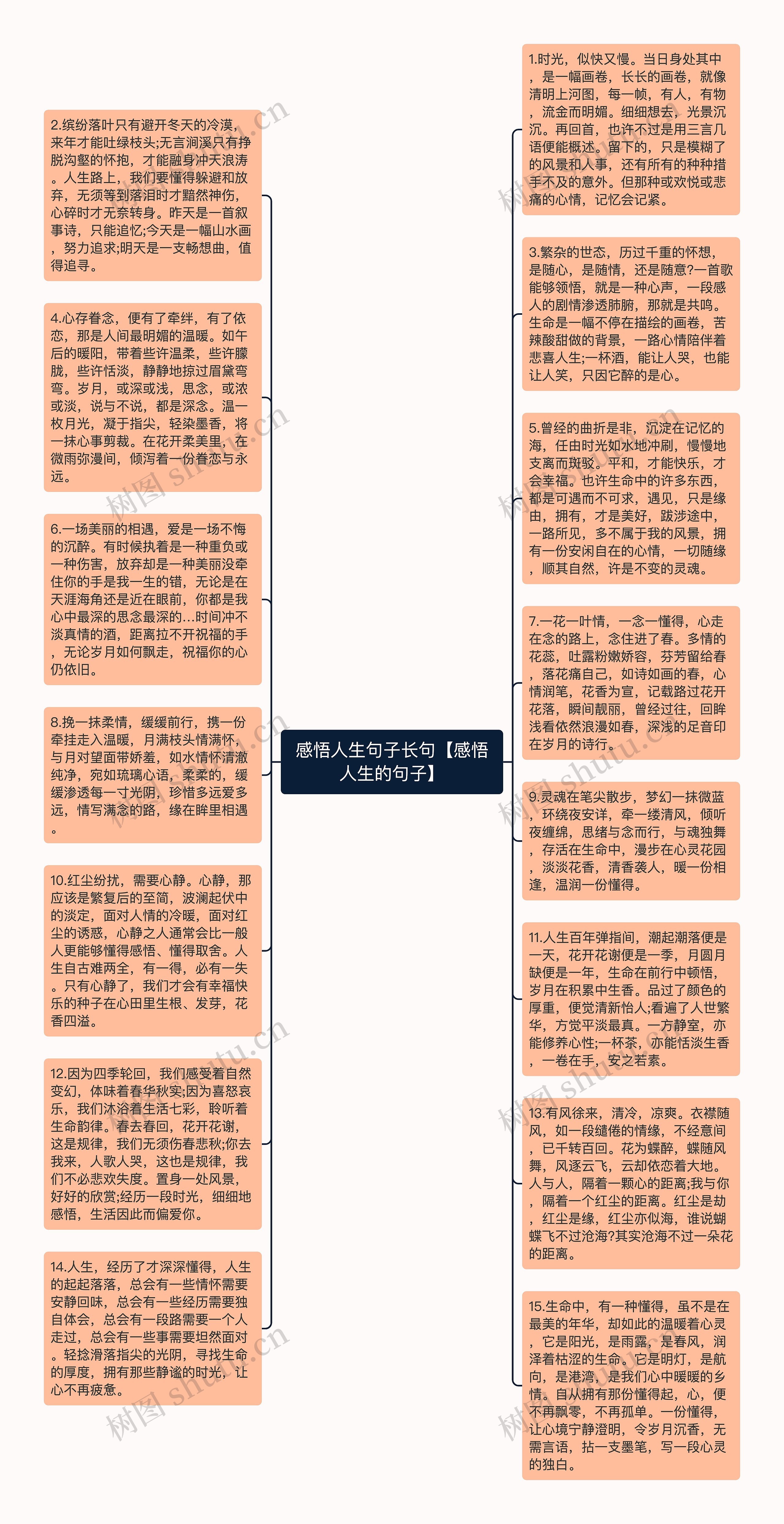 感悟人生句子长句【感悟人生的句子】思维导图