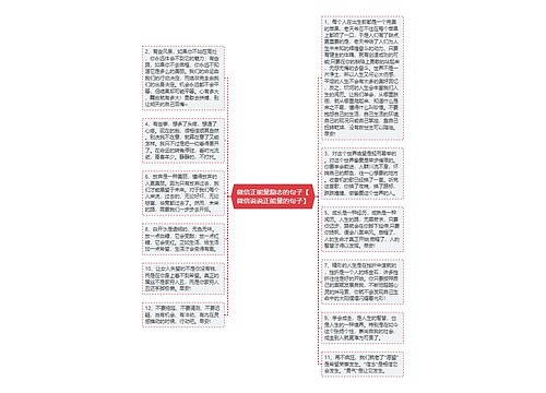 微信正能量励志的句子【微信说说正能量的句子】