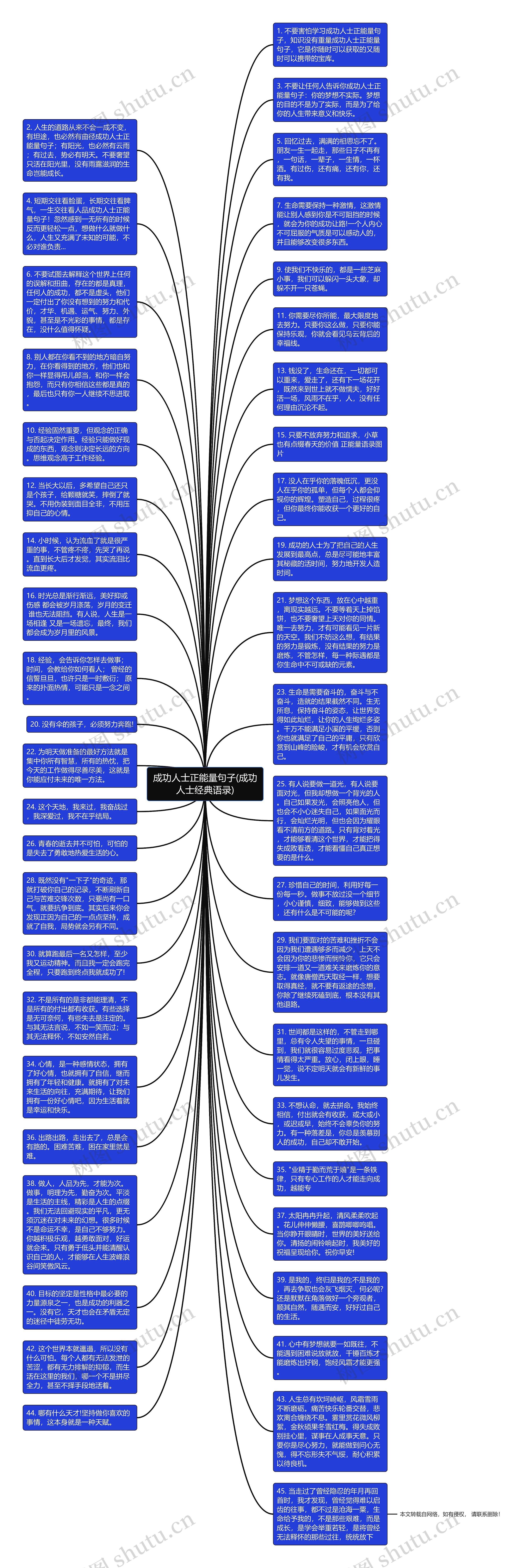 成功人士正能量句子(成功人士经典语录)思维导图