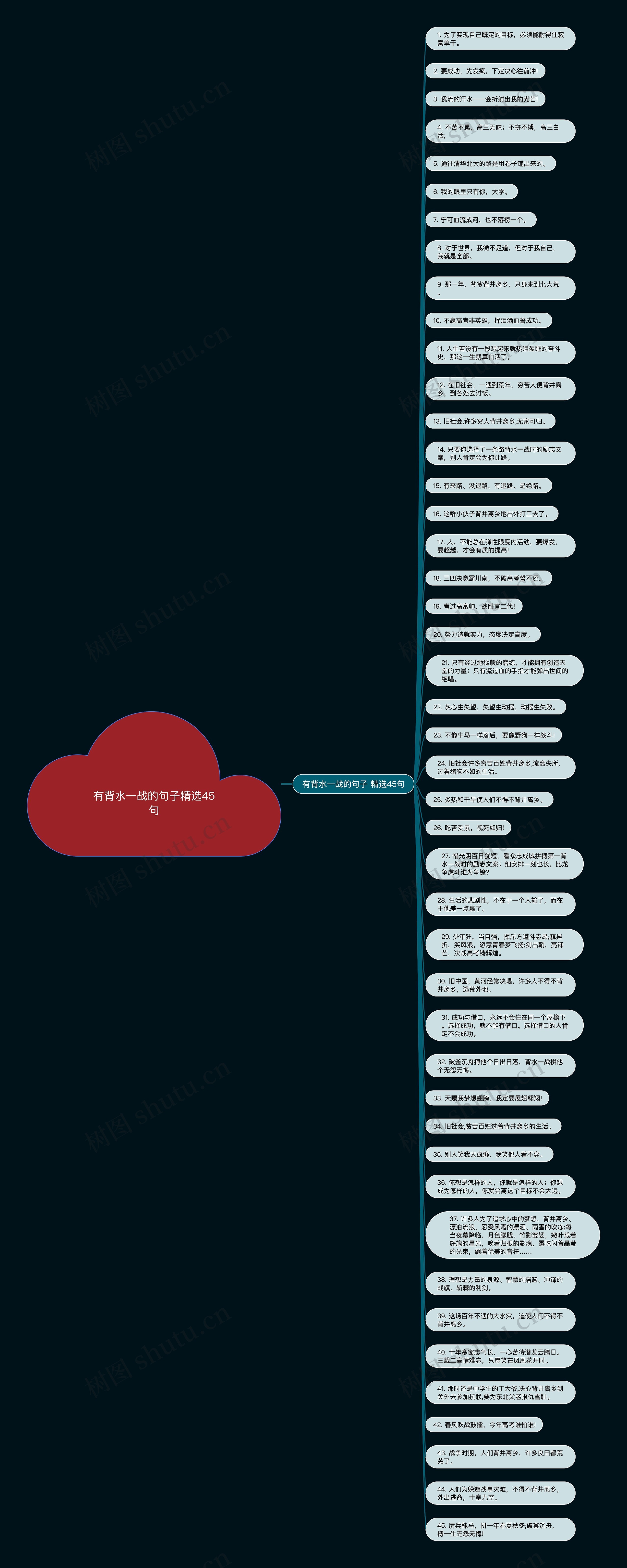 有背水一战的句子精选45句思维导图