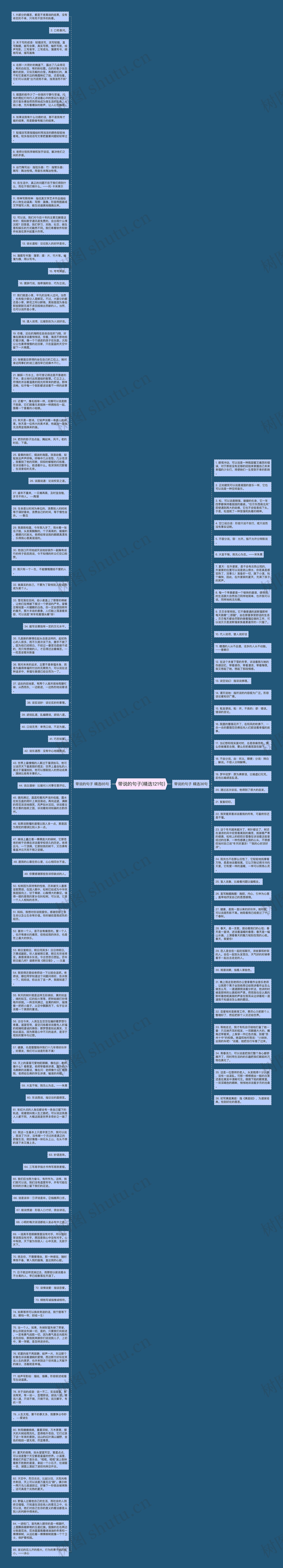 带说的句子(精选121句)思维导图