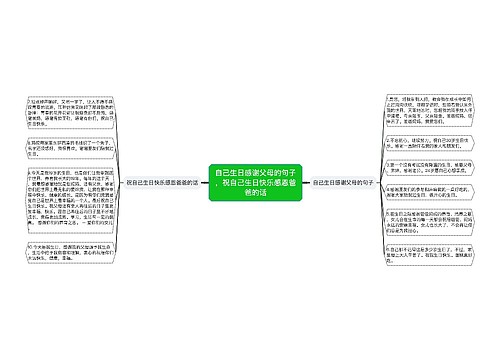 自己生日感谢父母的句子，祝自己生日快乐感恩爸爸的话