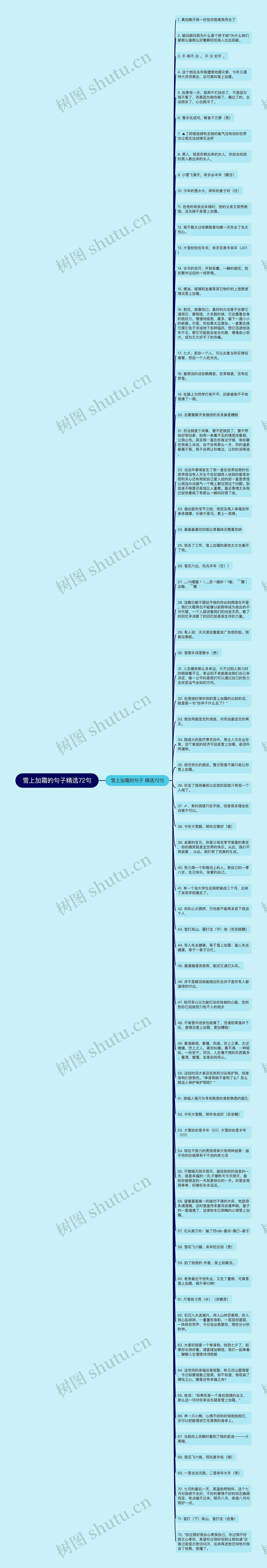 雪上加霜的句子精选72句思维导图