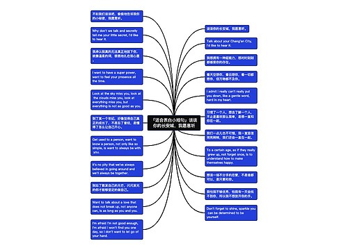 「适合表白小短句」谈谈你的长安城，我愿意听