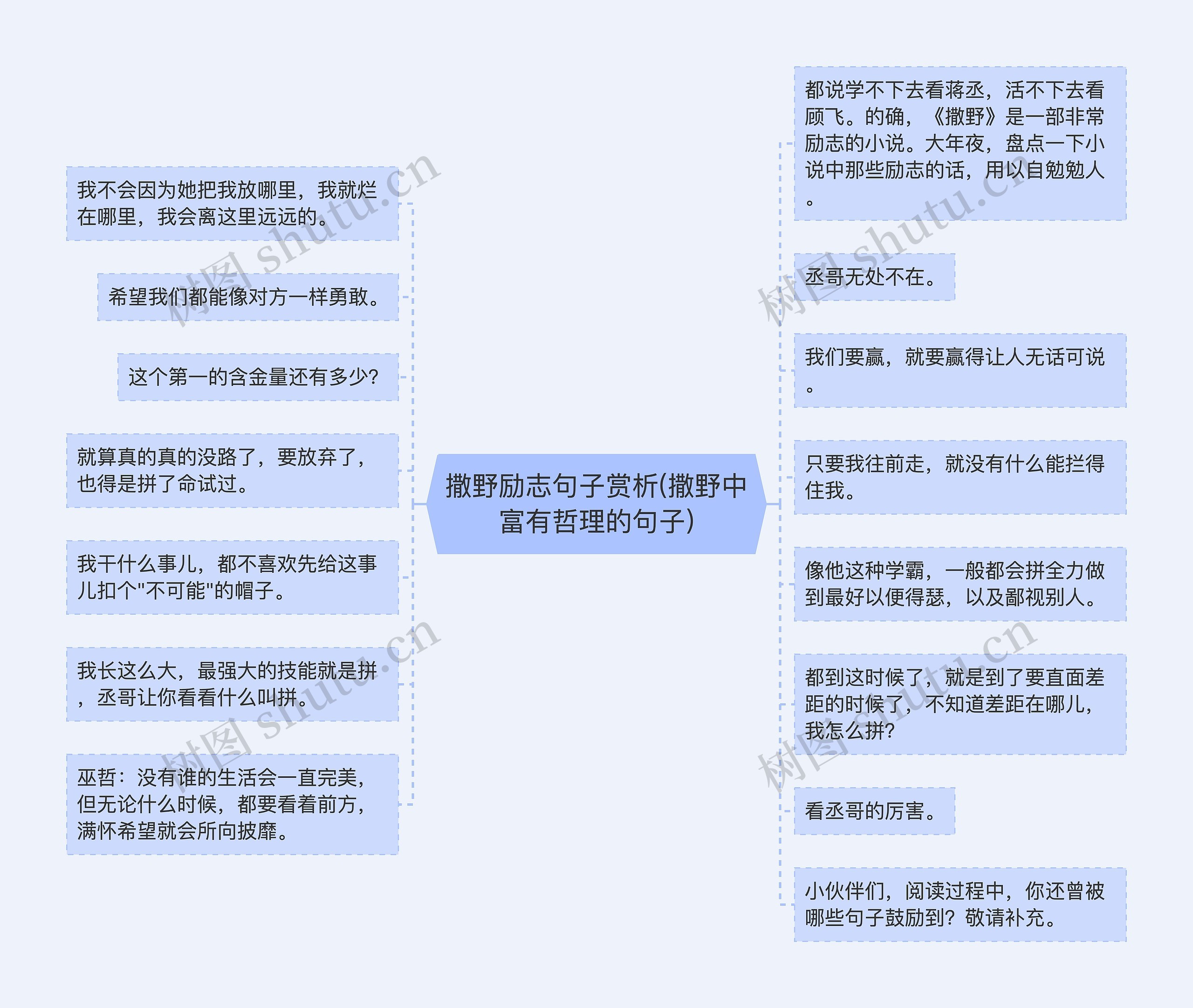 撒野励志句子赏析(撒野中富有哲理的句子)