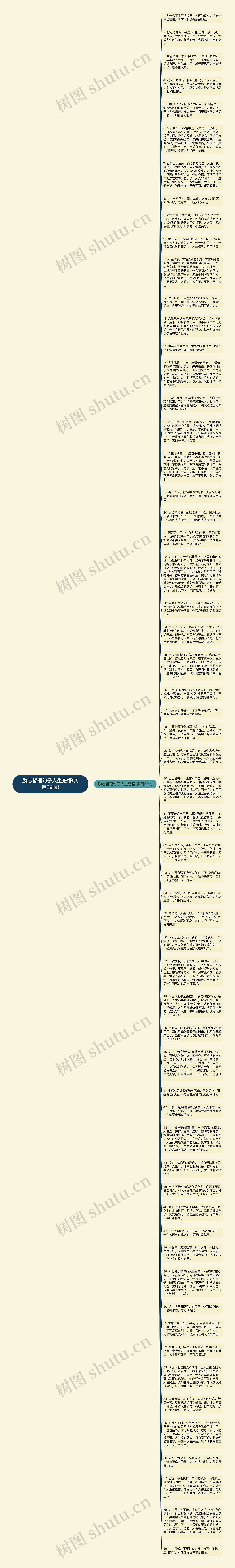 励志哲理句子人生感悟(实用59句)思维导图