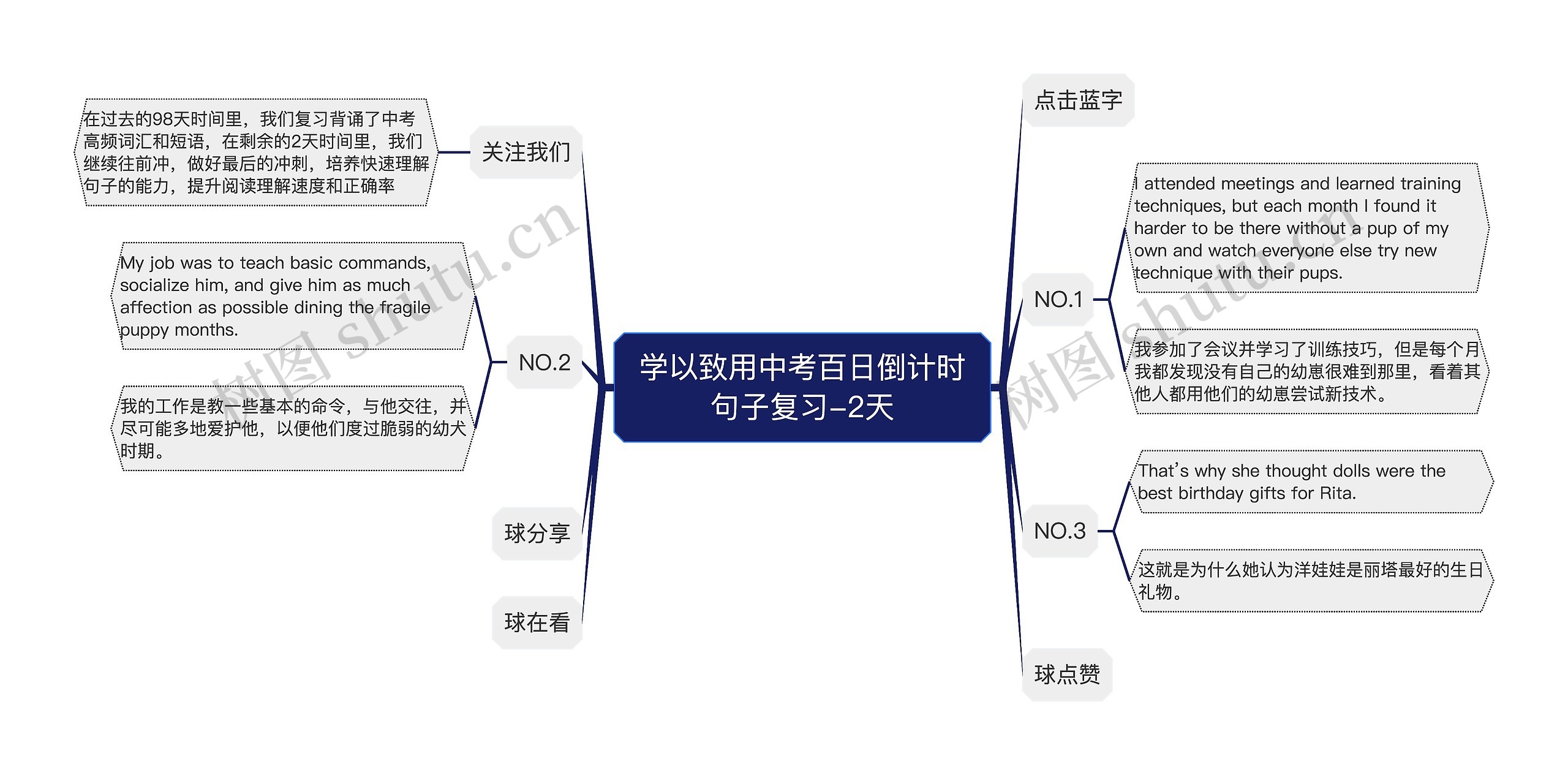 学以致用中考百日倒计时句子复习-2天