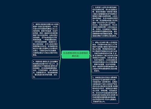 生活感悟诗歌(生活感悟经典名言)