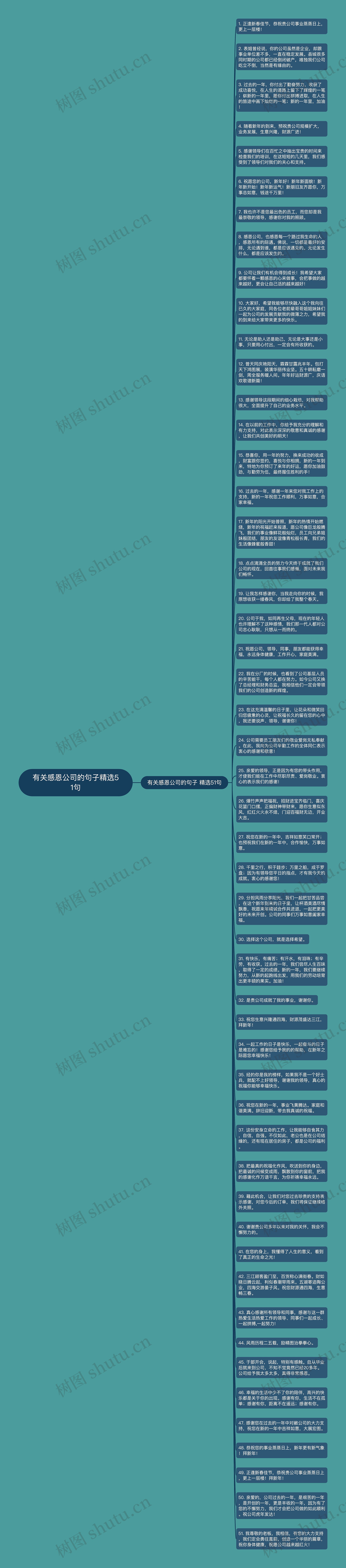 有关感恩公司的句子精选51句思维导图