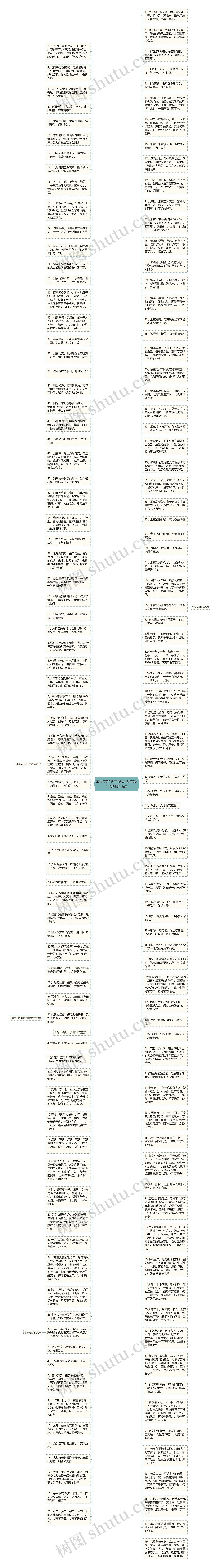 放烟花的新年祝福  烟花新年祝福的话语思维导图