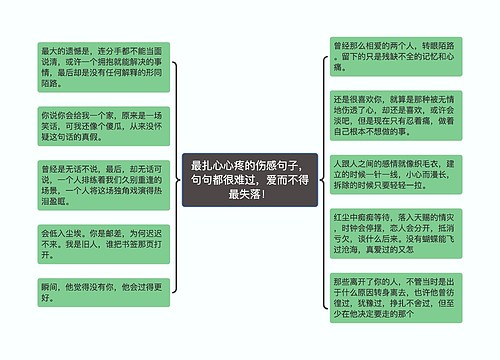 最扎心心疼的伤感句子，句句都很难过，爱而不得最失落！