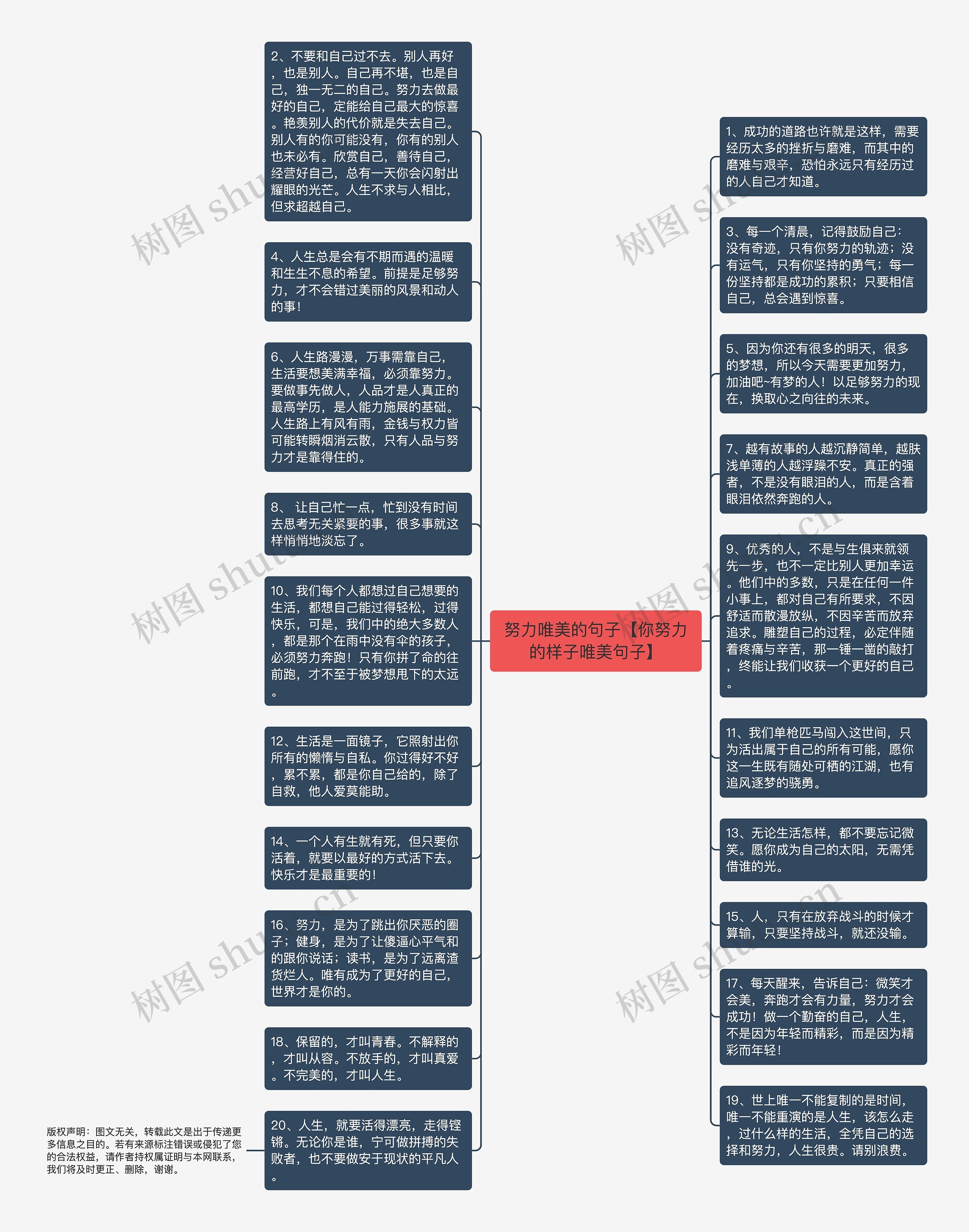 努力唯美的句子【你努力的样子唯美句子】思维导图