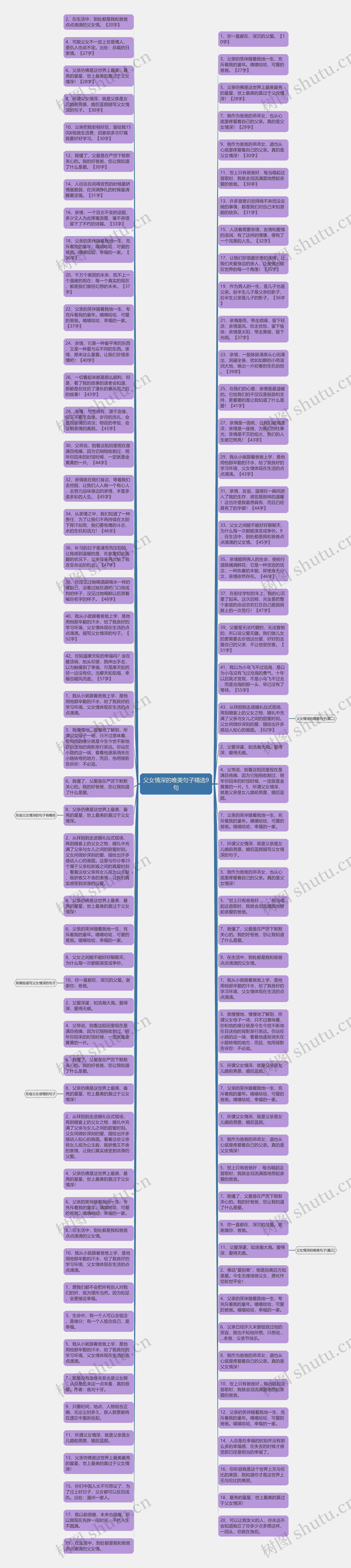 父女情深的唯美句子精选9句思维导图