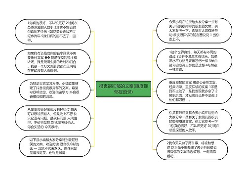 很丧很抑郁的文案(重度抑郁症语录)