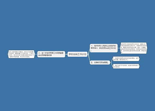 学校出纳工作计划