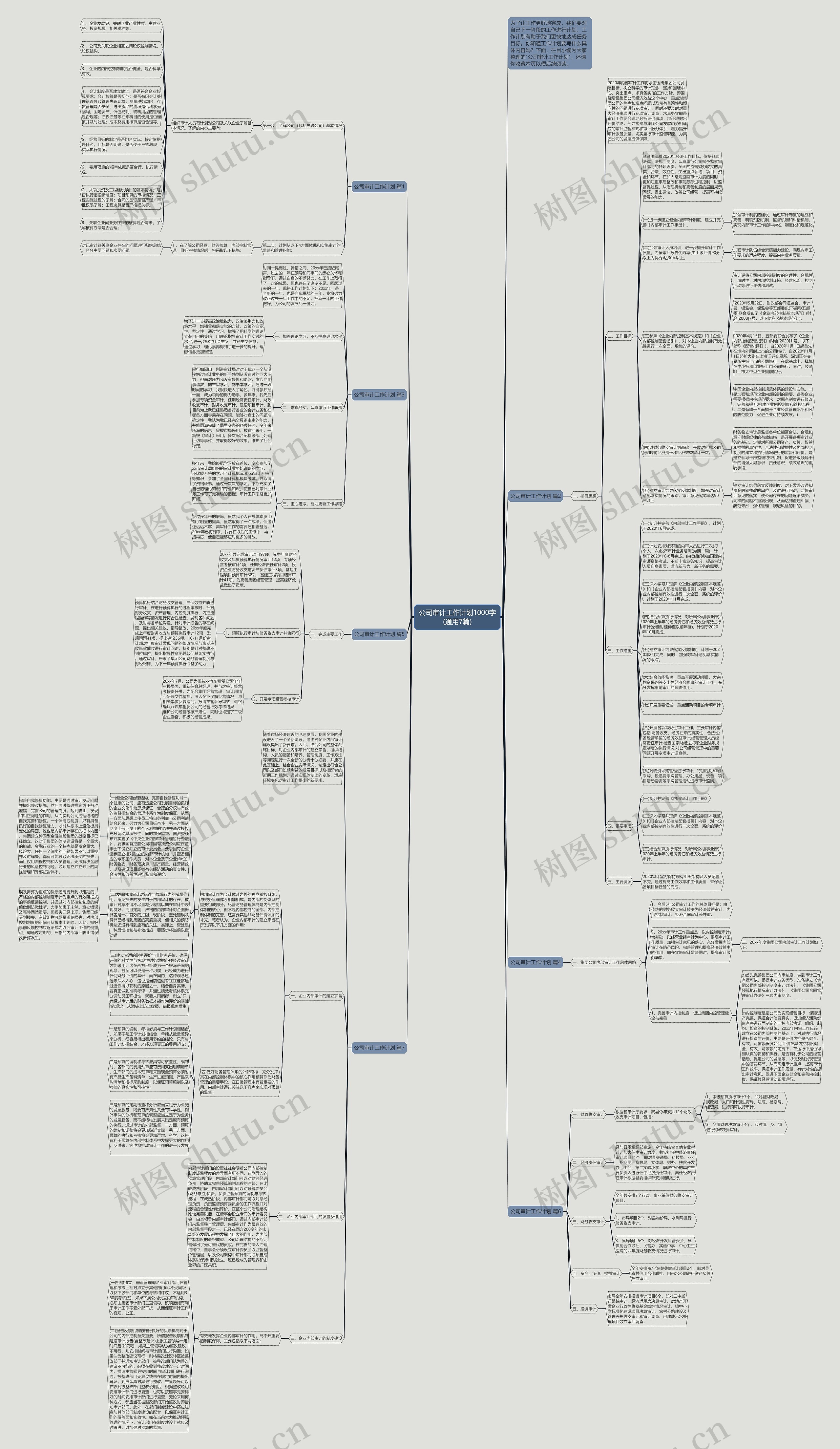 公司审计工作计划1000字(通用7篇)
