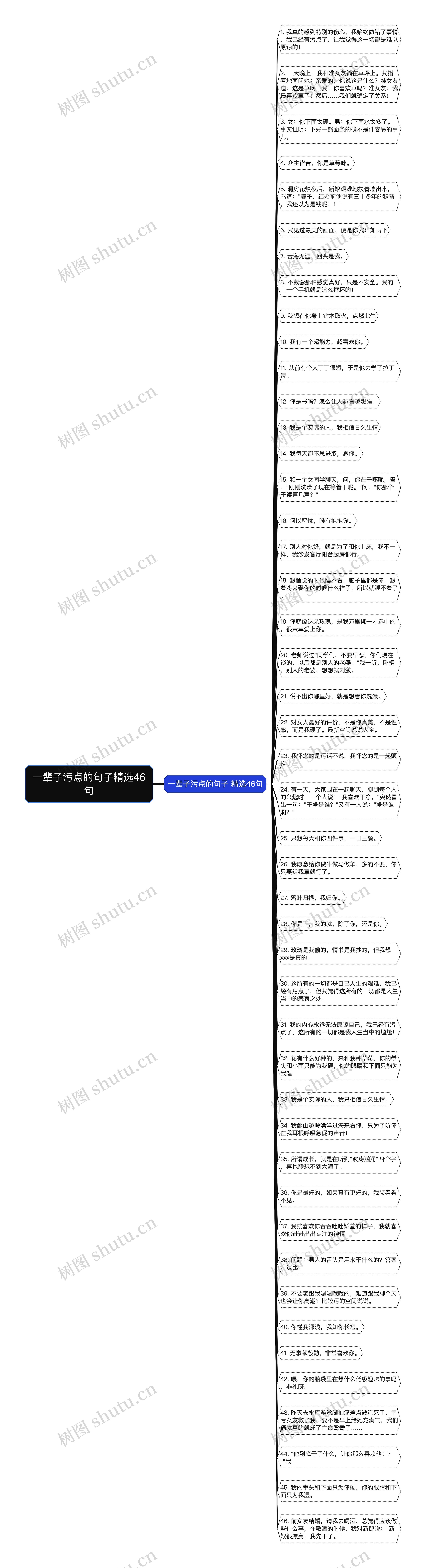 一辈子污点的句子精选46句思维导图