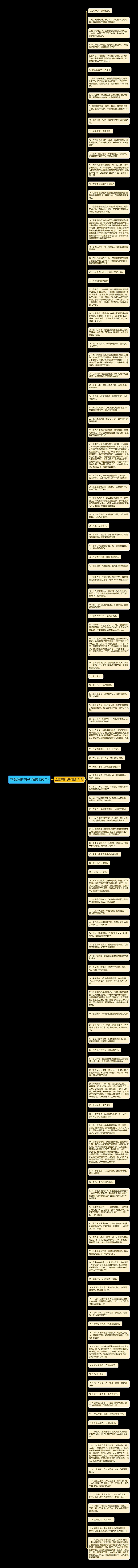 立意深的句子(精选120句)思维导图