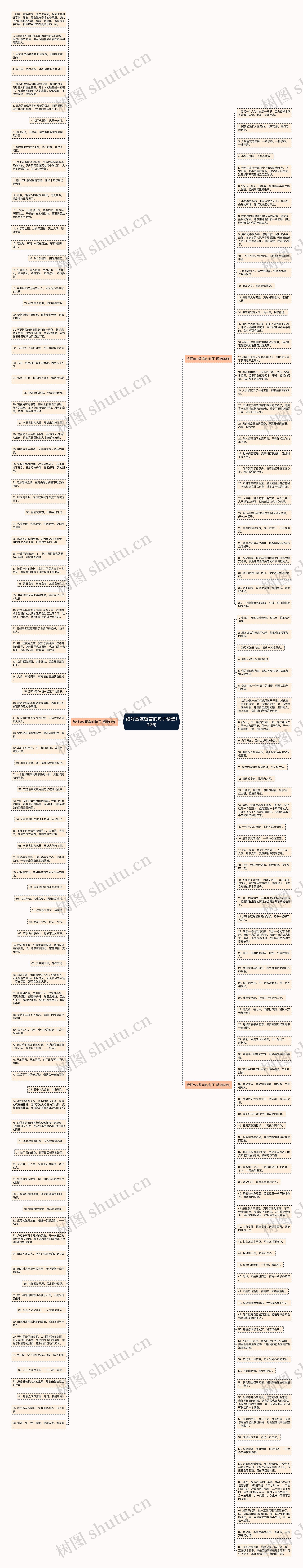 给好基友留言的句子精选192句思维导图