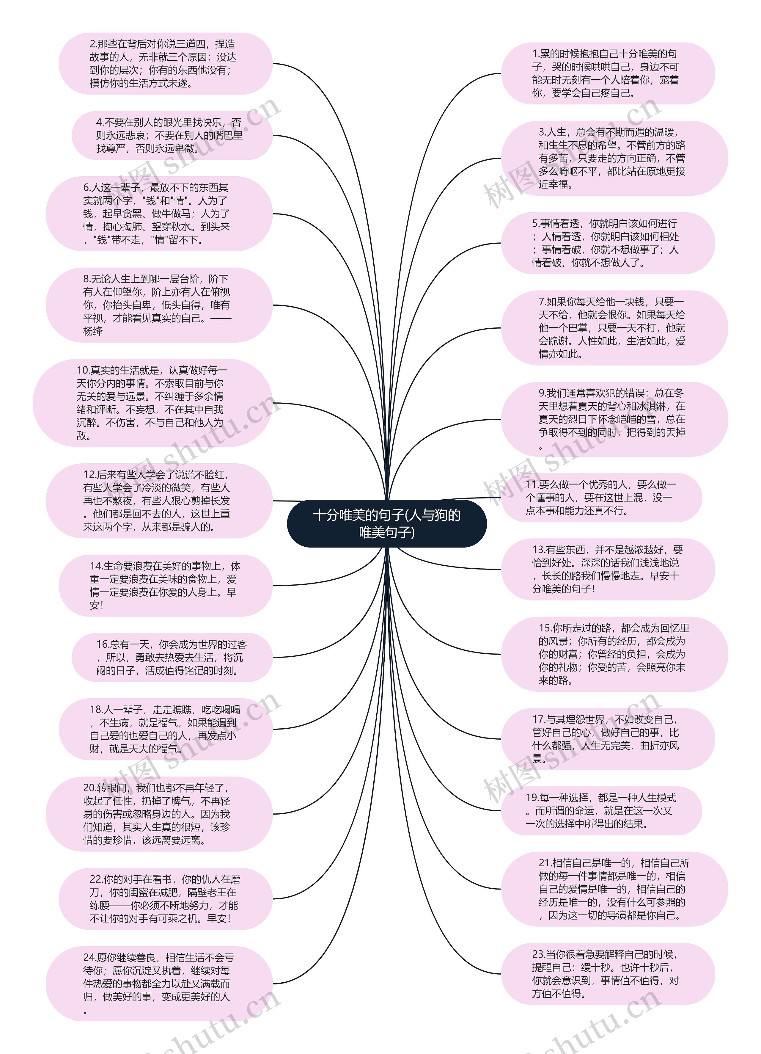 十分唯美的句子(人与狗的唯美句子)思维导图