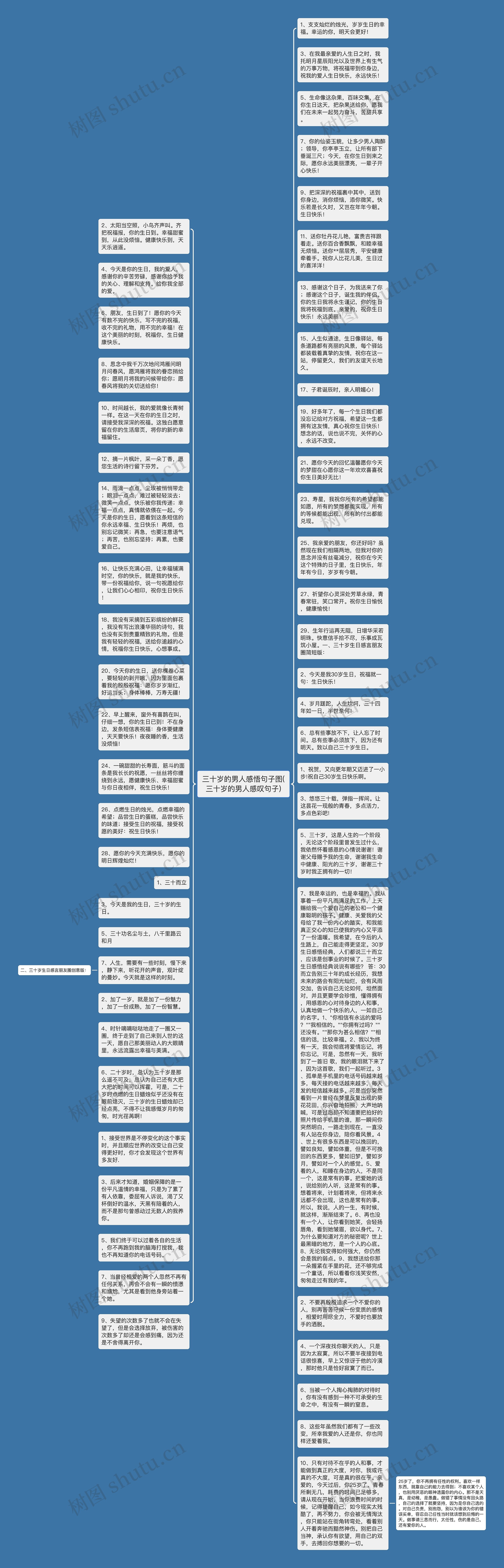 三十岁的男人感悟句子图(三十岁的男人感叹句子)思维导图