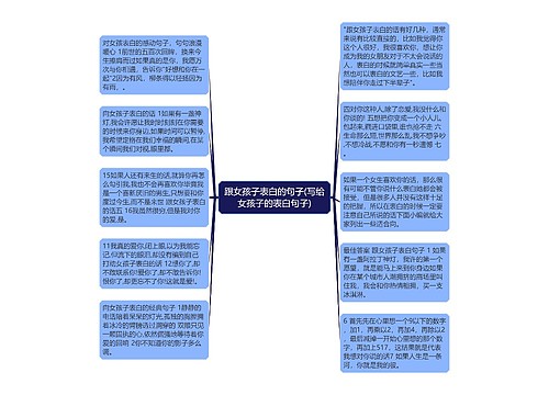 跟女孩子表白的句子(写给女孩子的表白句子)