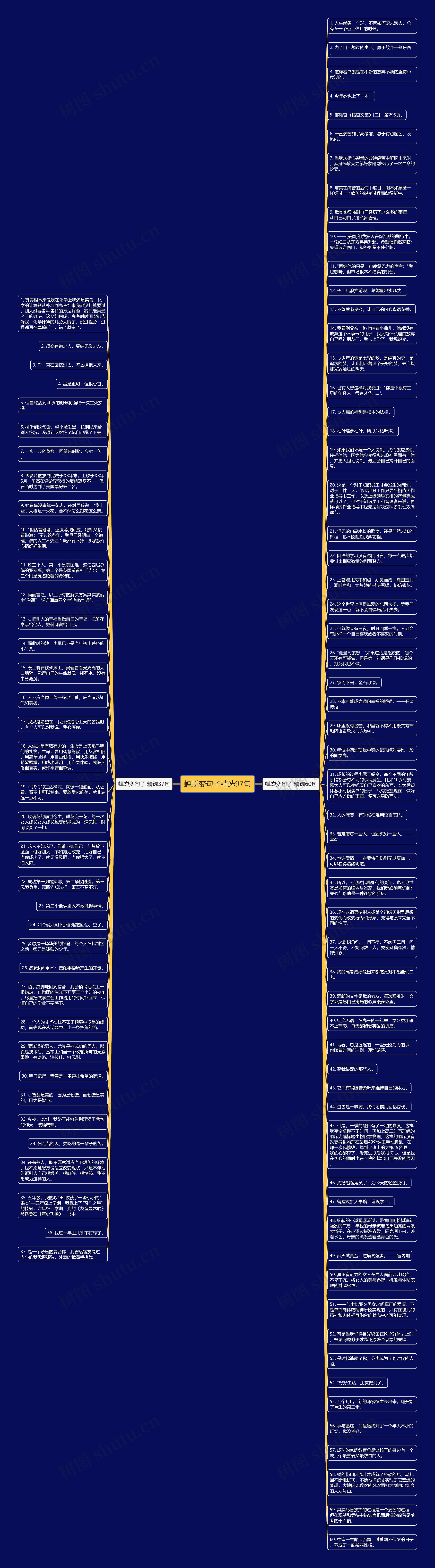 蝉蜕变句子精选97句思维导图