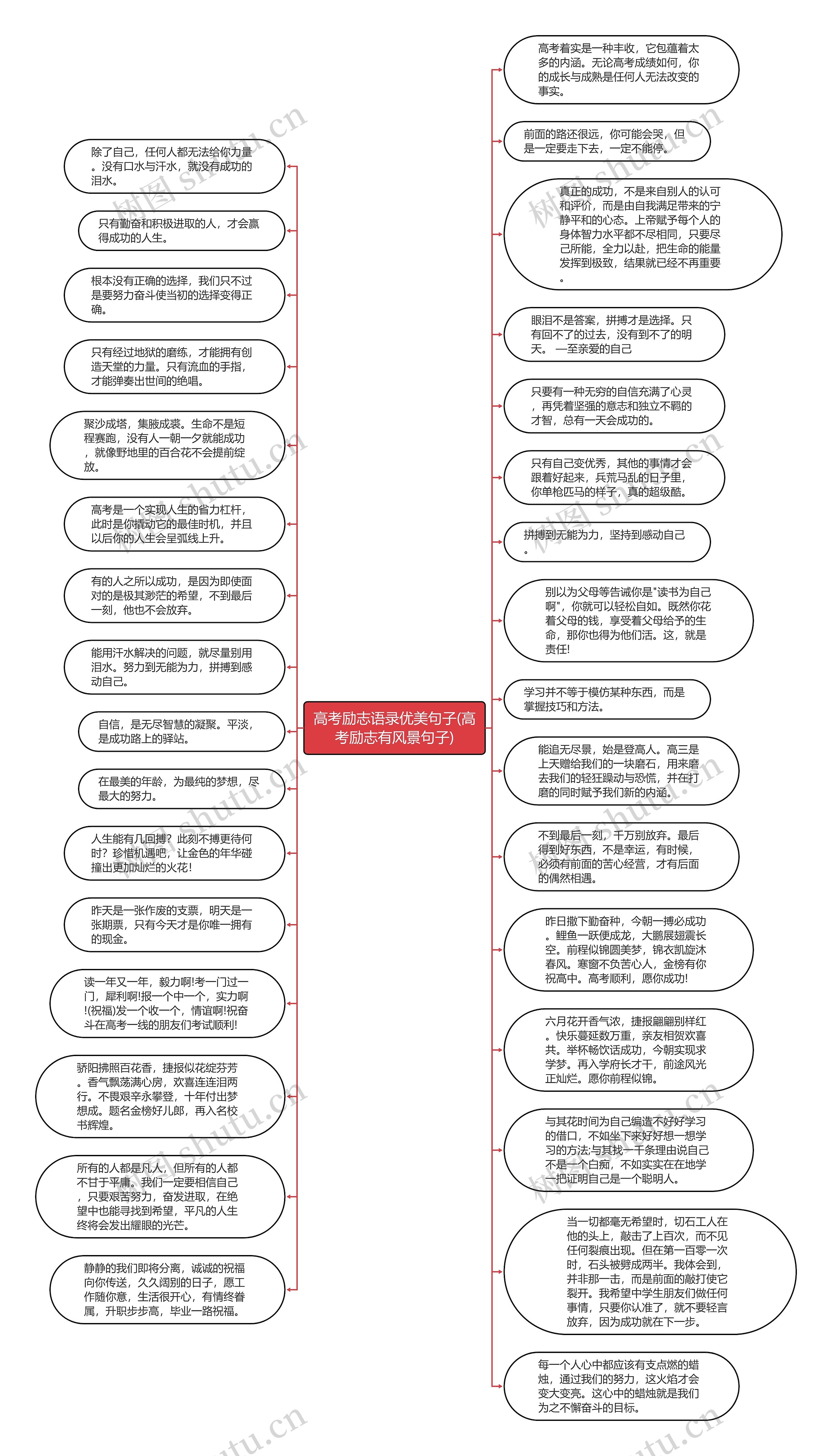 高考励志语录优美句子(高考励志有风景句子)思维导图