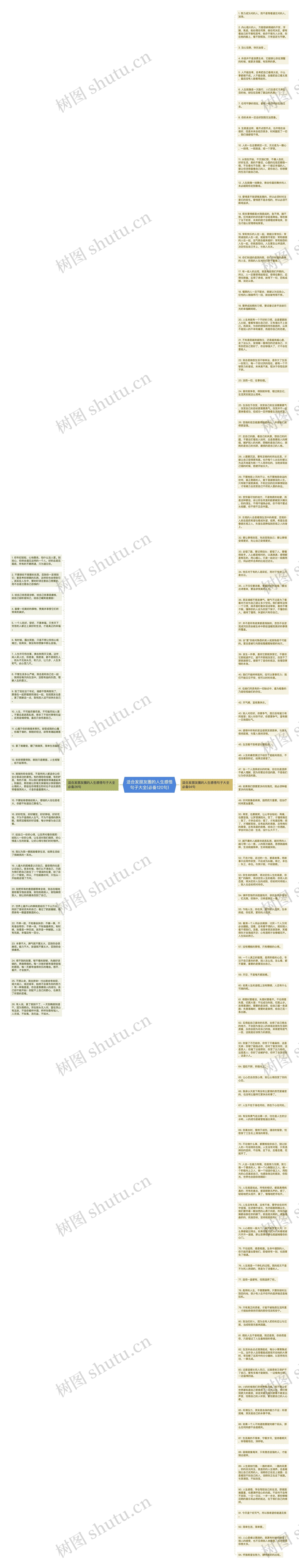 适合发朋友圈的人生感悟句子大全(必备120句)思维导图