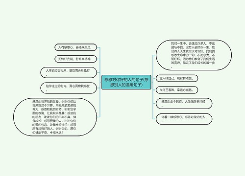 感恩对你好的人的句子(感恩别人的温暖句子)