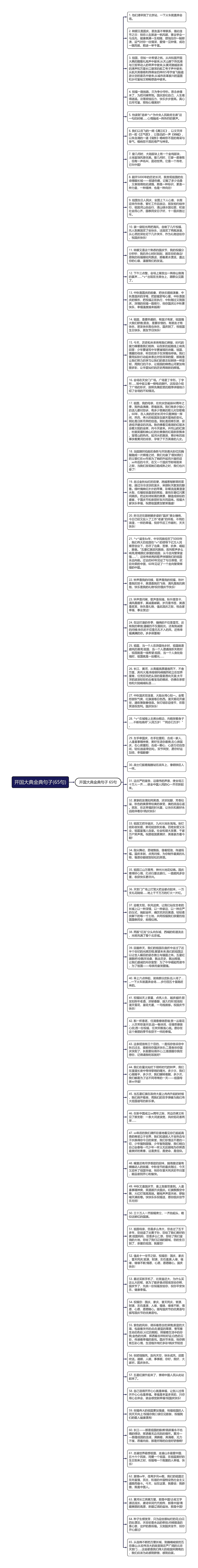 开国大典金典句子(65句)思维导图