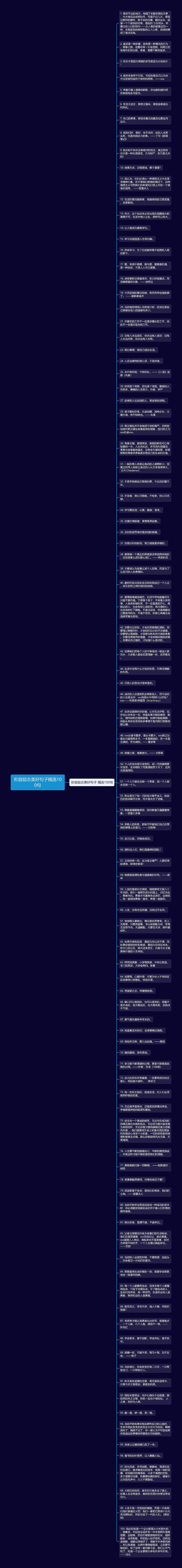 形容励志美好句子精选100句思维导图