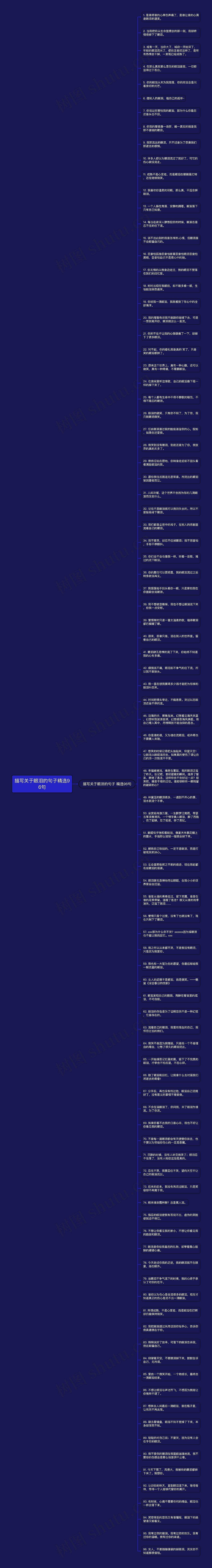 描写关于眼泪的句子精选96句思维导图