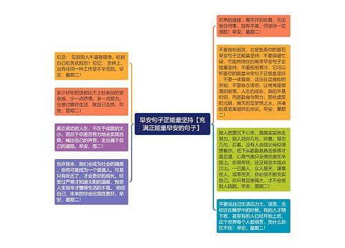 早安句子正能量坚持【充满正能量早安的句子】