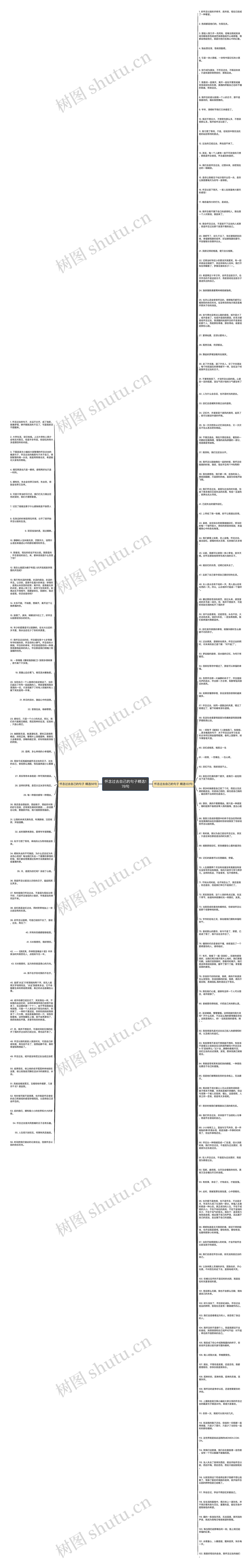 怀念过去自己的句子精选178句思维导图