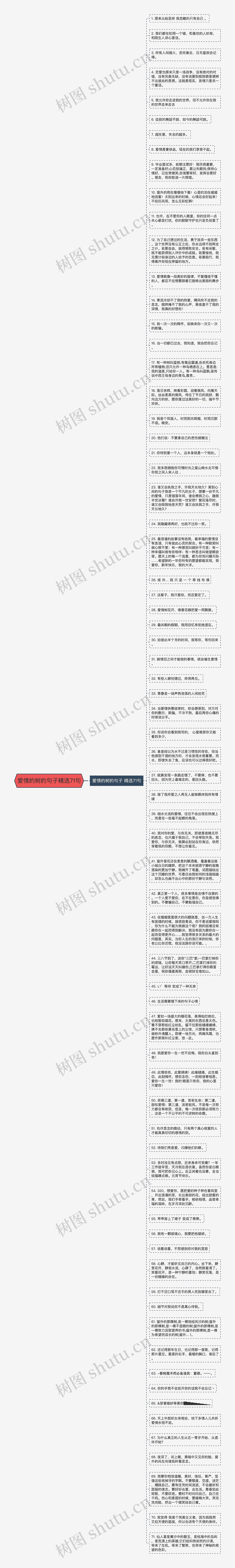 爱情的树的句子精选71句